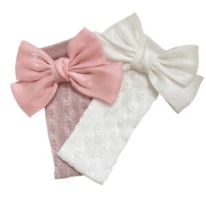 Girls Bow Decor Over The Knee Socks