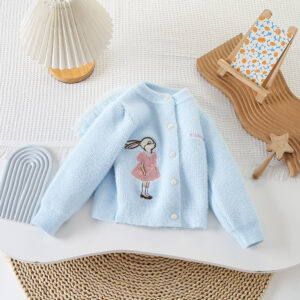 Bunny Blossom Cardigan - Light Blue